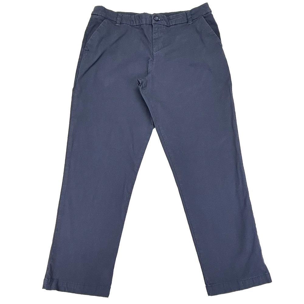 Patagonia All-Wear Capris Womens 10 Navy Blue Stretch Organic Cotton Hiking